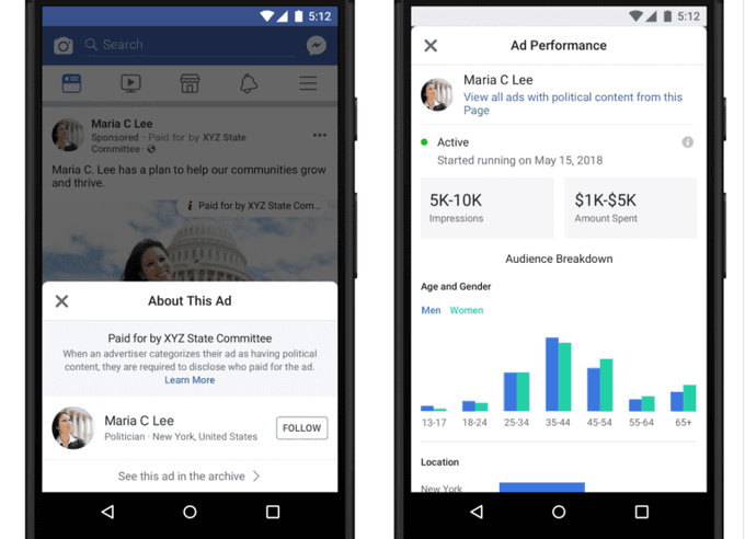 facebook ads library mobile version