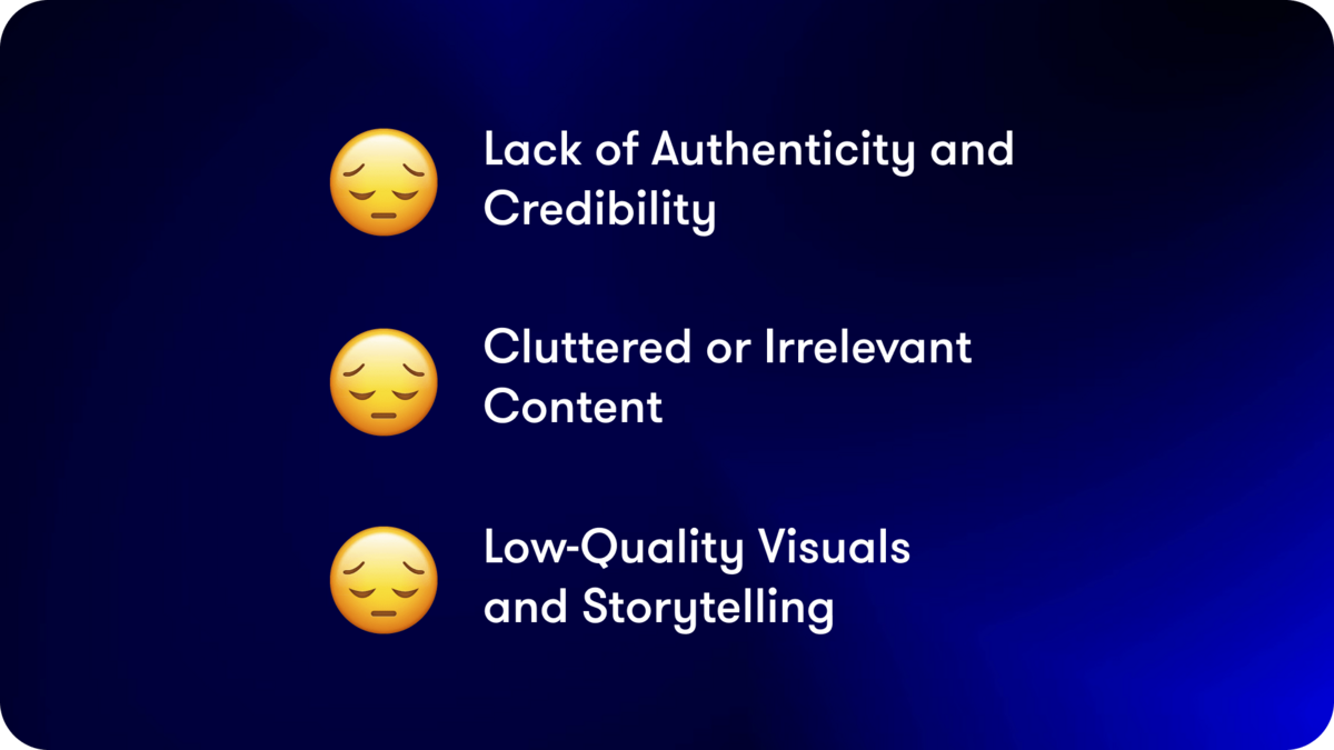 3 characteristics of bad ugc