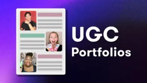 how to create a ugc portfolio