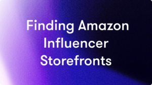 how to find amazon influencer storefront