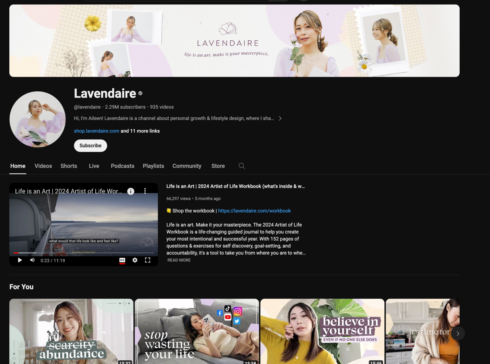 lavendaire lifestyle influencer