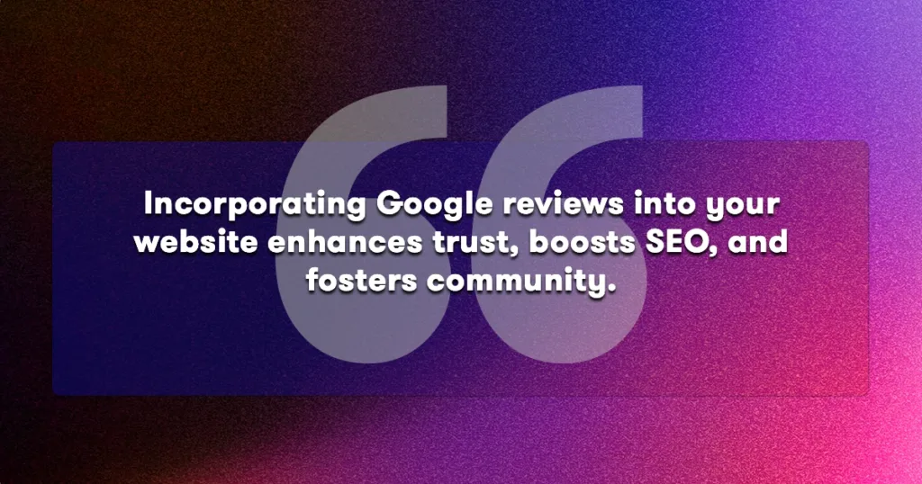 building community google reviews