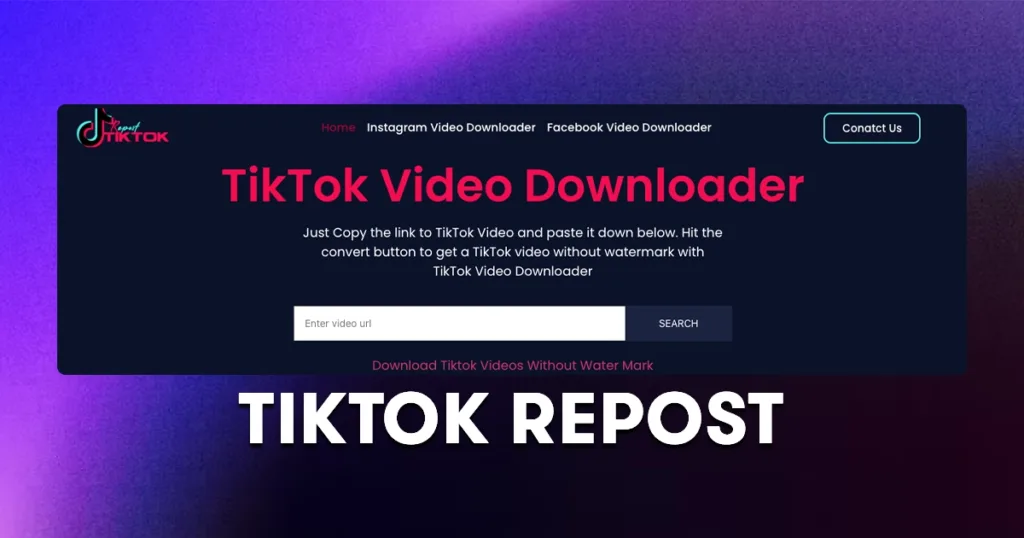 tiktok repost video downloader