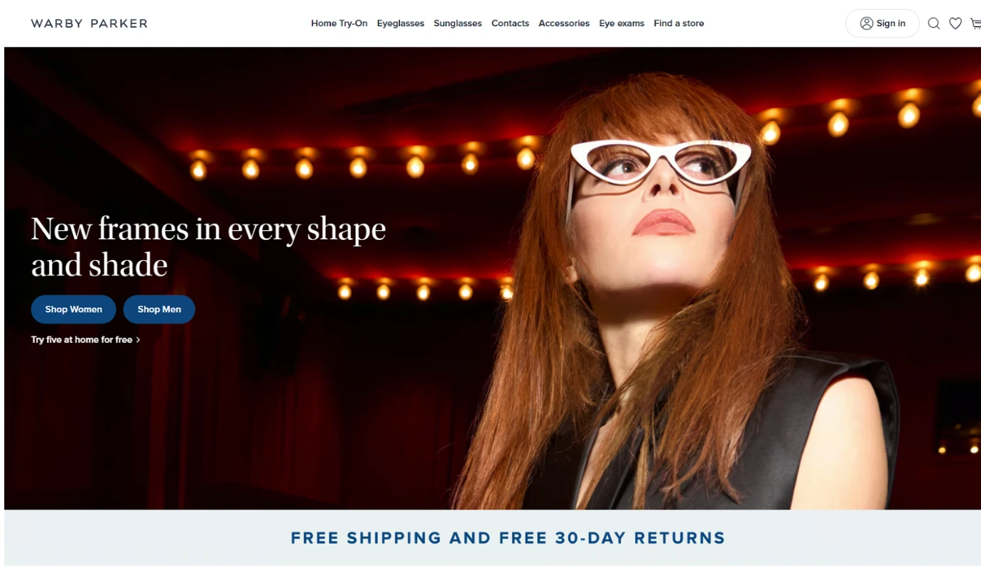 d2c marketing examples warby parker