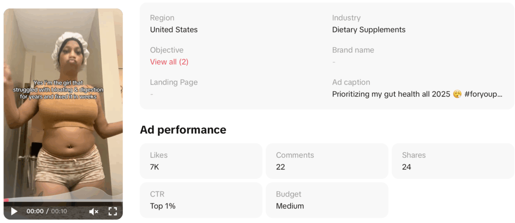 health tiktok ad trends