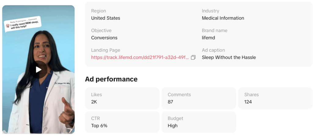 health tiktok ad trends