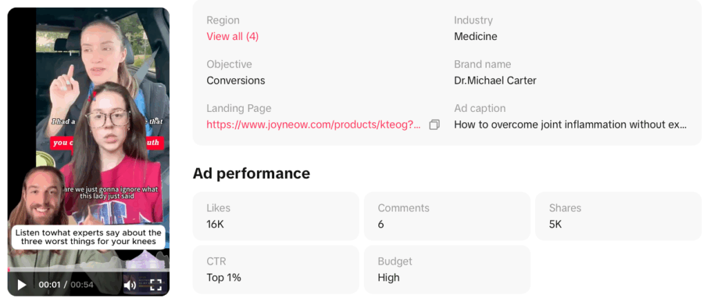 health tiktok ad trends