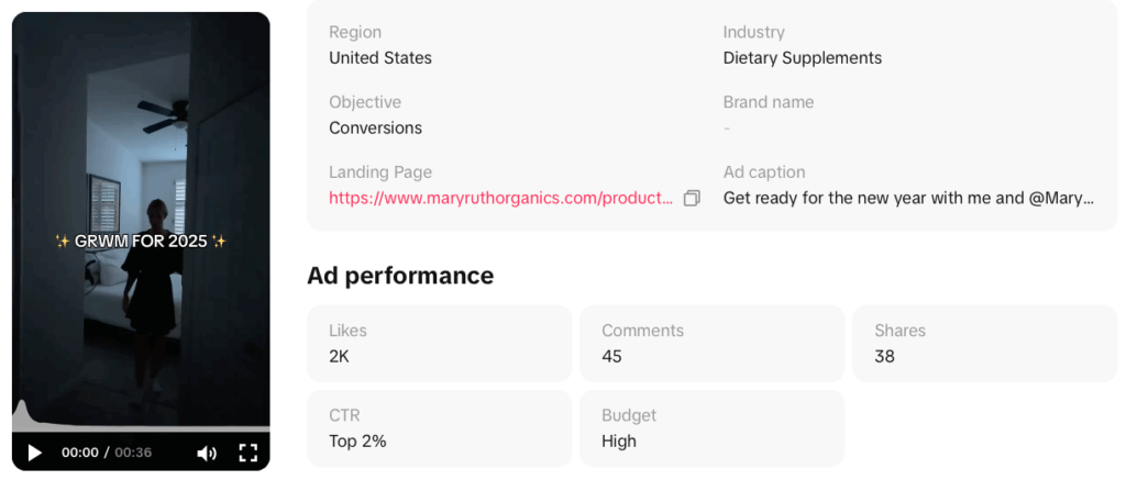 health tiktok ad trends