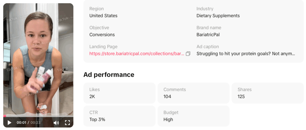 health tiktok ad trends