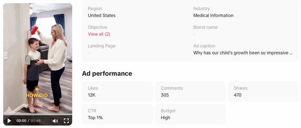 health tiktok ad trends
