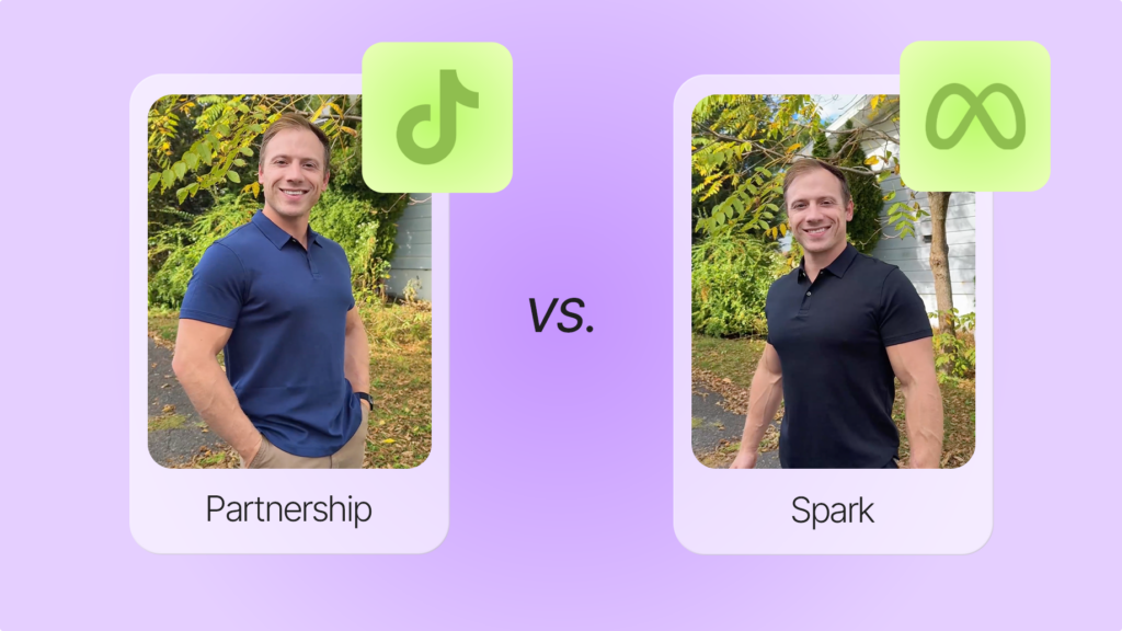 partnership ads vs spark ads